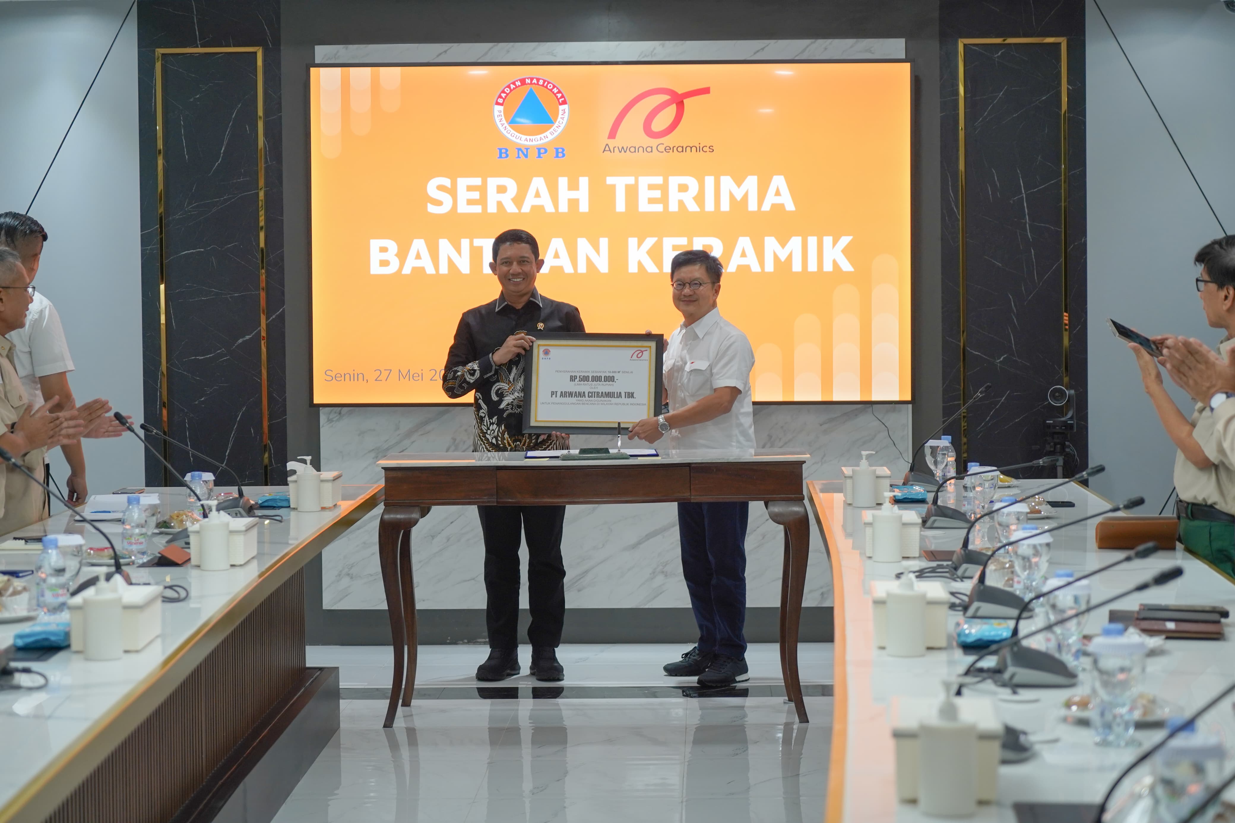 Arwana Ceramics Donates Ceramic Tiles for Disaster Mitigation Programs